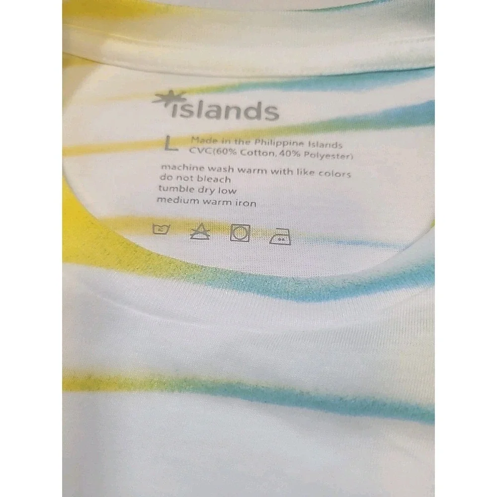 NWT Islands Tank Top Cebu Philippines Size Large Lightweight‎ Beach Ocean
